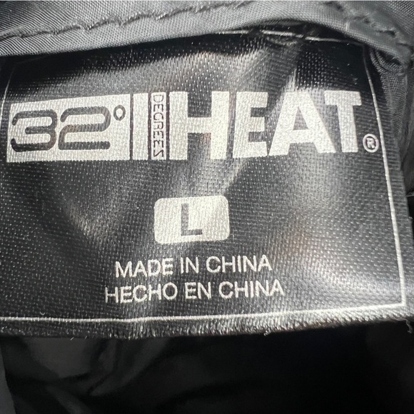 NWT 32 Degrees Semi-Fitted Lightweight Mixed Media Black Jacket Size L Women’s - Picture 2 of 6